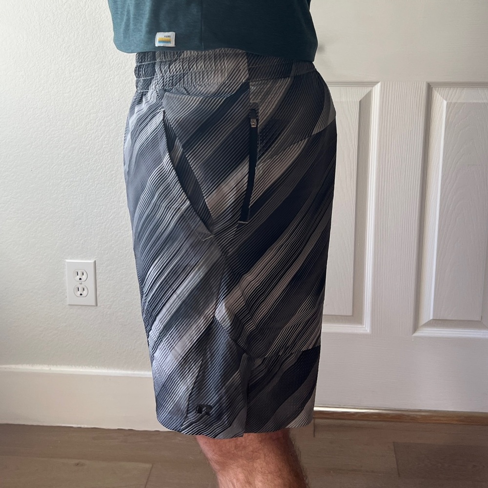 Russell Athletic Gray and Black Performance Shorts